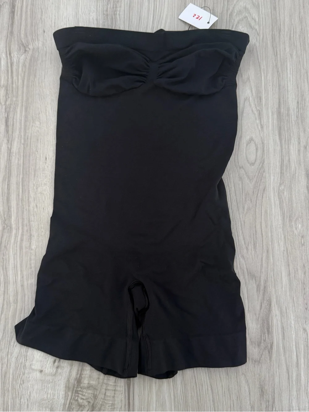 SKIMS Seamless Sculpt Strapless Shortie Bodysuit 2XL Onyx